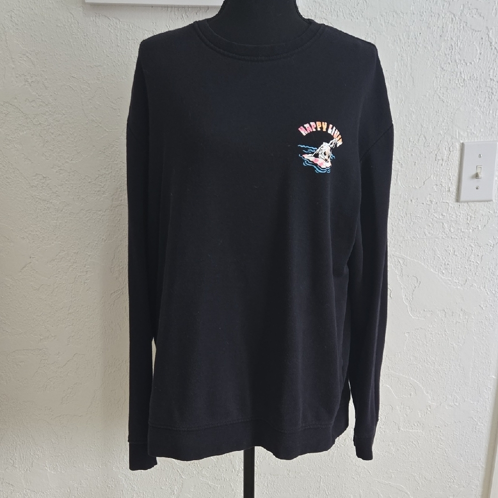 Black Graphic Sweatshirt